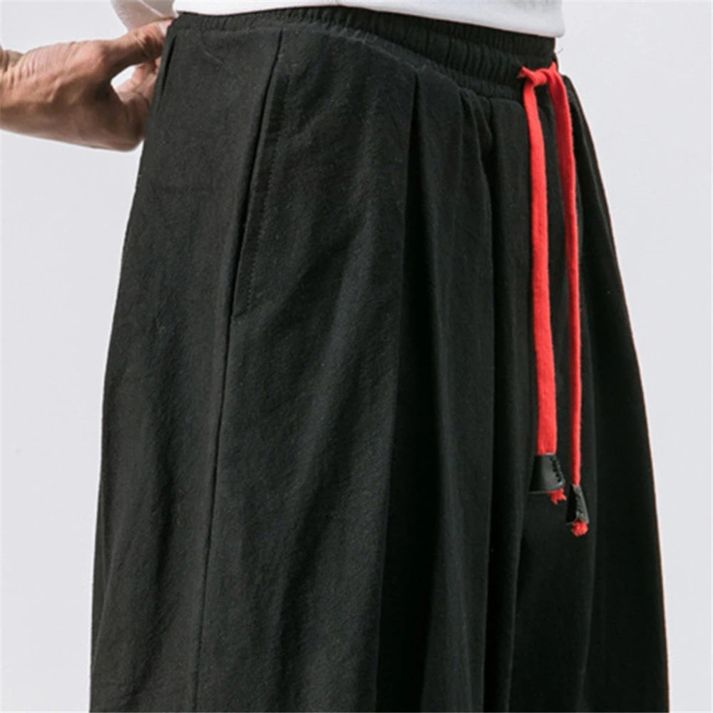 New Oversize Men Loose High Quality Casual Brand Trousers Male