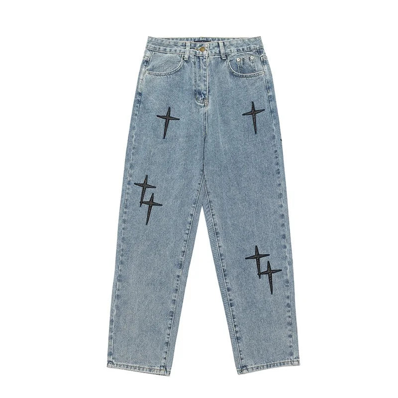 Jeans Men 2023 New Streetwear Baggy Wide Leg Jeans