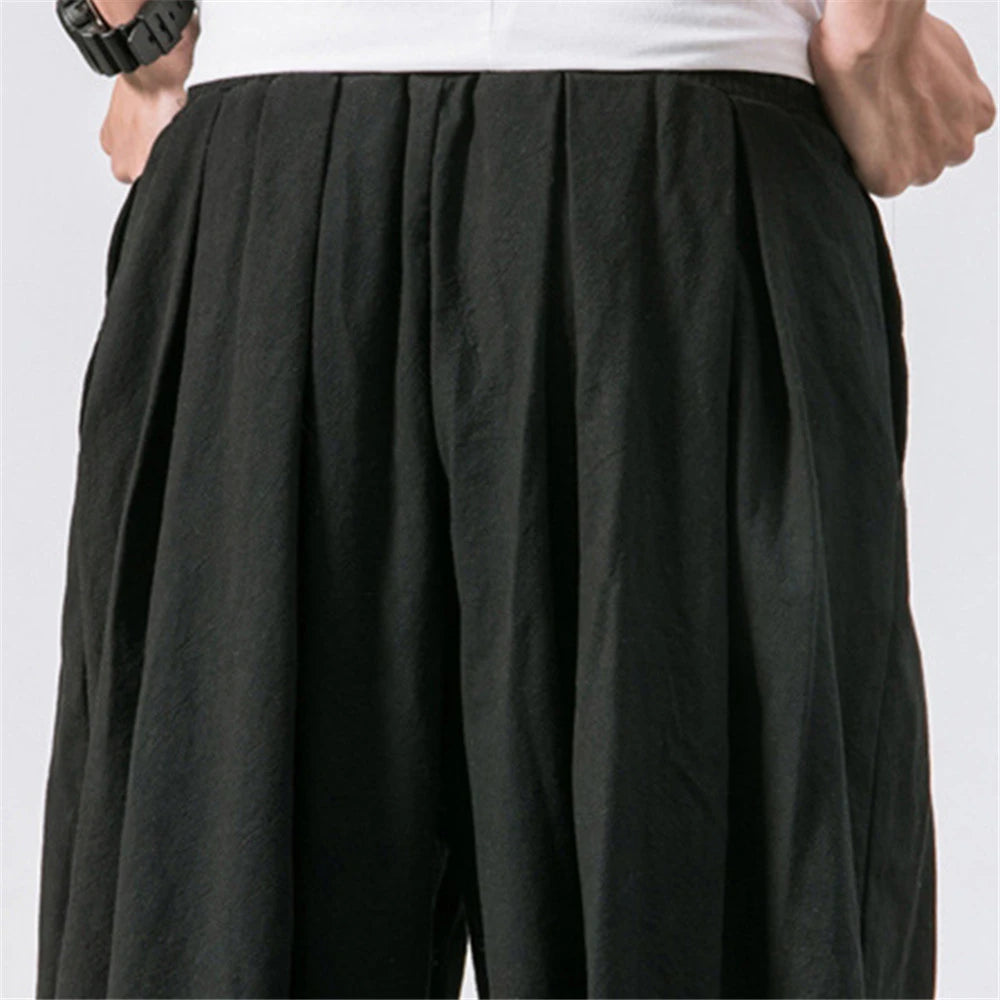 New Oversize Men Loose High Quality Casual Brand Trousers Male