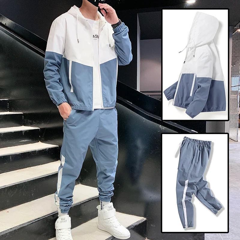 2025 Men Tracksuit Hooded Sportswear Jackets And Pants