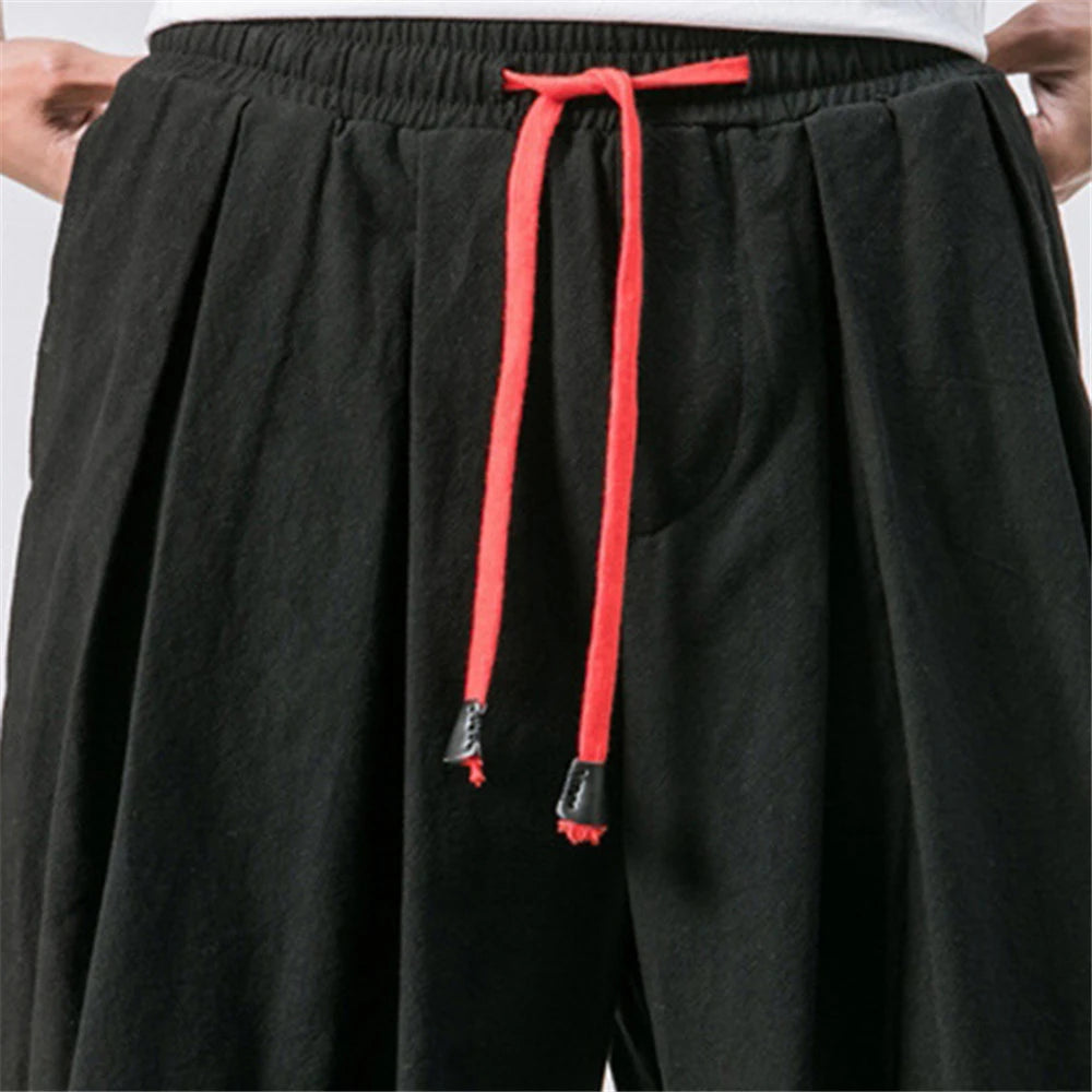 New Oversize Men Loose High Quality Casual Brand Trousers Male