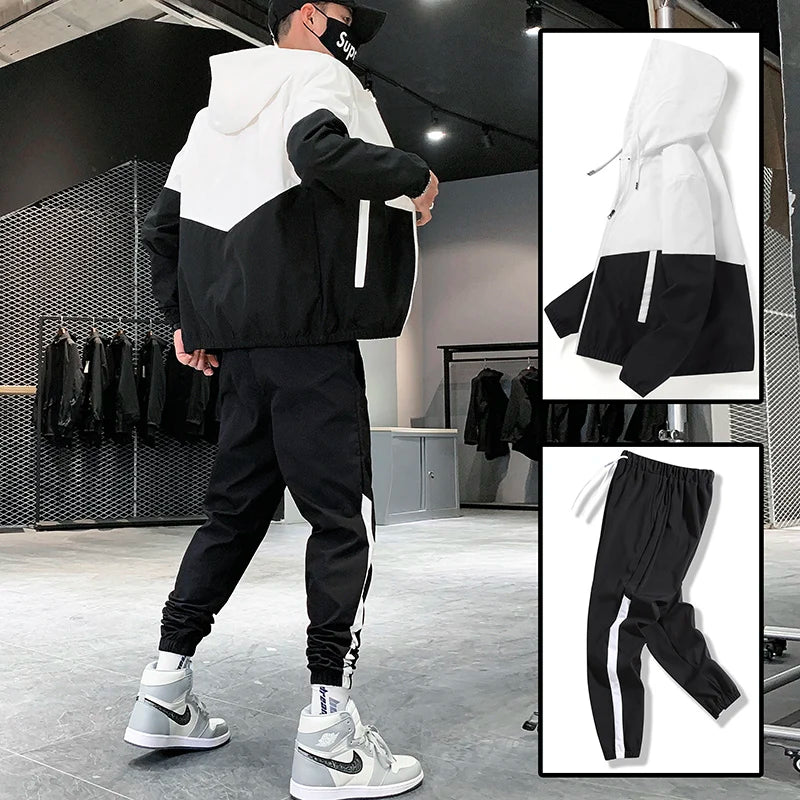 2025 Men Tracksuit Hooded Sportswear Jackets And Pants