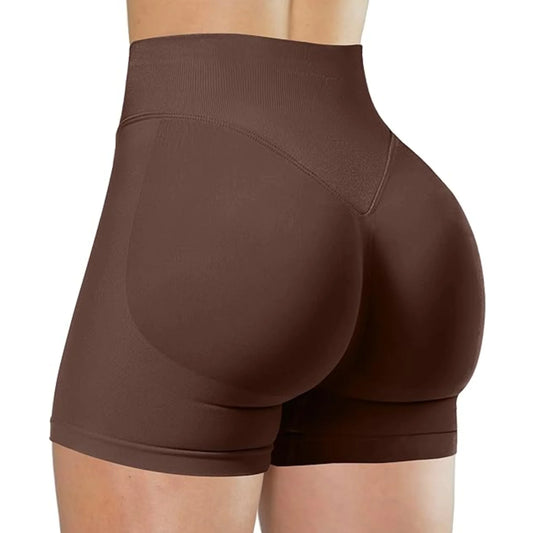 Summer High Waisted Yoga Shorts Fashionable and Sexy Running Fitness Pants Solid Color Yoga Leggings Leggings Women